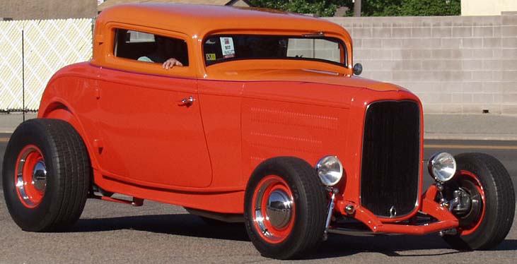 32 Ford Hiboy Chopped 3W Coupe